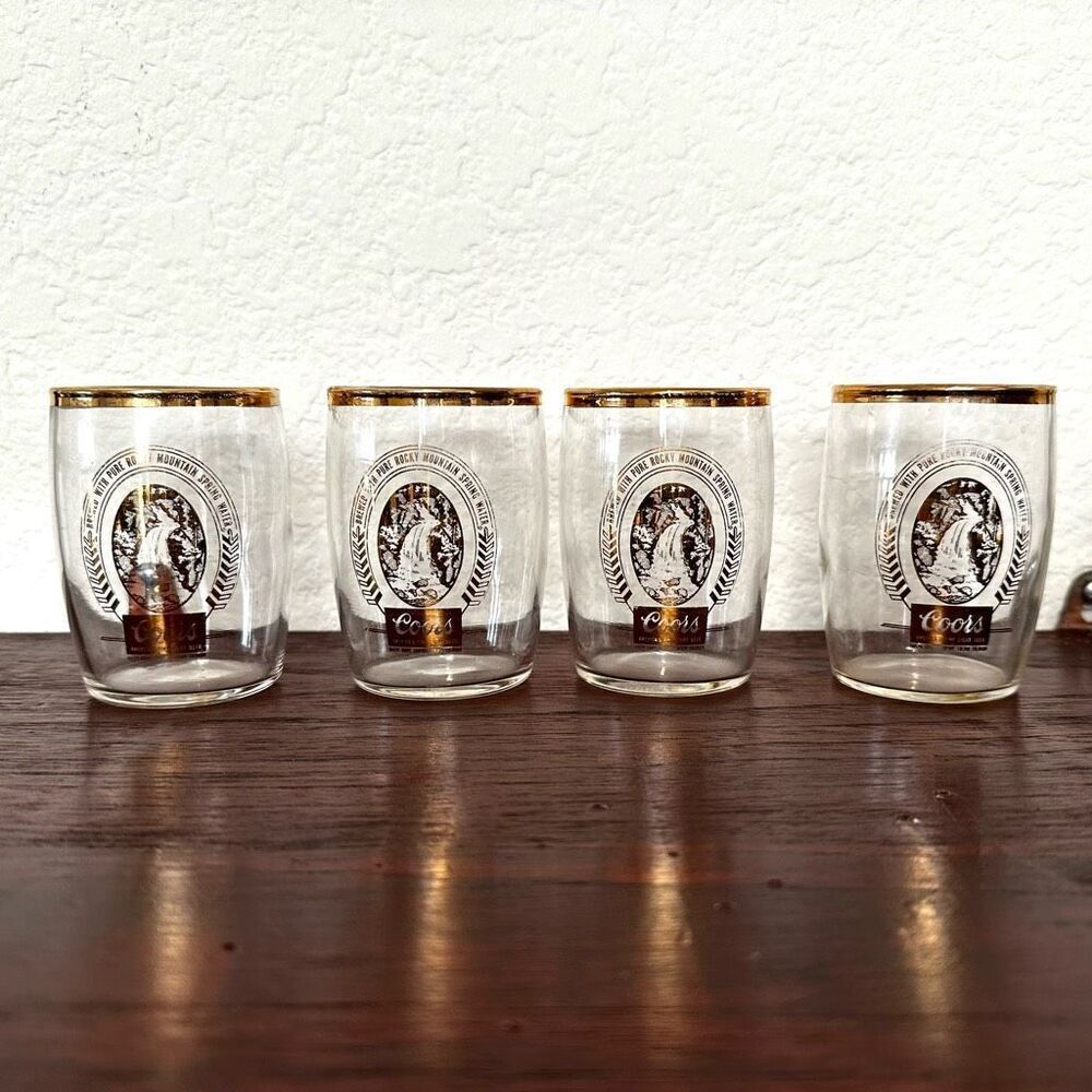 Coors set of 4 beer tasting glasses